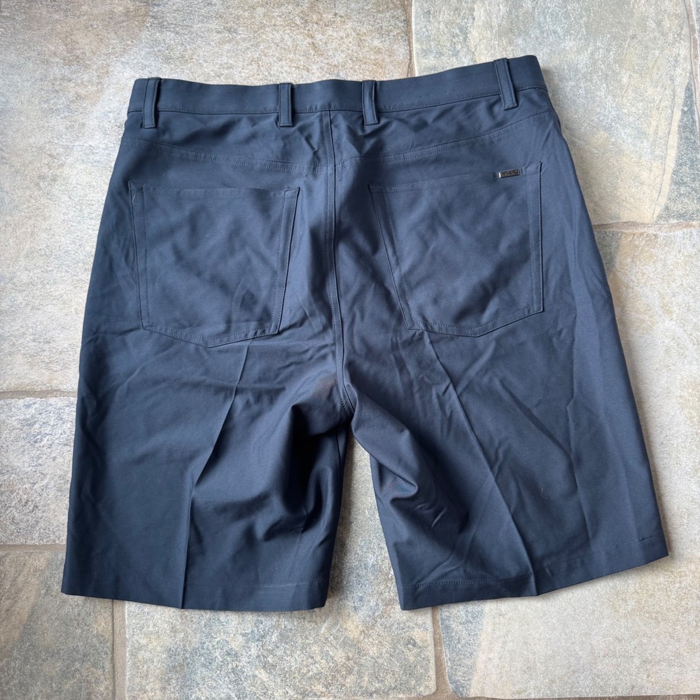 Greg Norman ML75 MicroLux Golf Shorts Navy – Performance Stretch, UPF 50+ - Picture 3 of 4